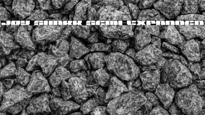 Joy Shark Semi-Expanded Font examples