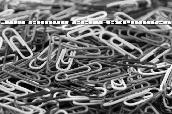 Joy Shark Semi-Expanded Font examples