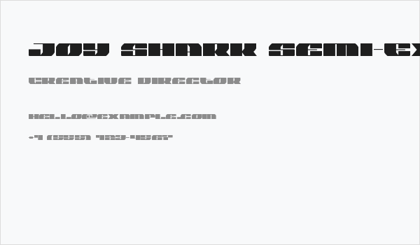 Joy Shark Semi-Expanded Business Card