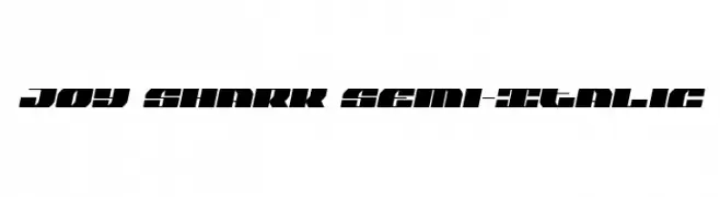 Joy Shark Semi-Italic  नि: शुल्क फ़ॉन्ट्स डाउनलोड