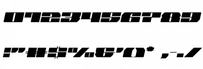 Joy Shark Semi-Italic Font OTHER CHARS