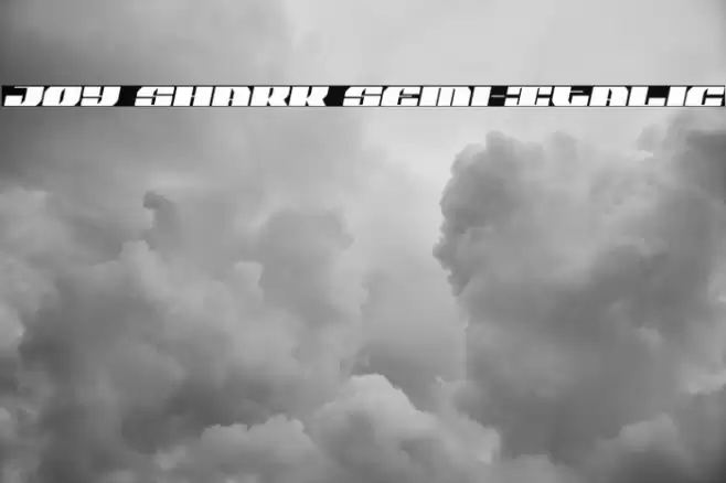Joy Shark Semi-Italic Font examples
