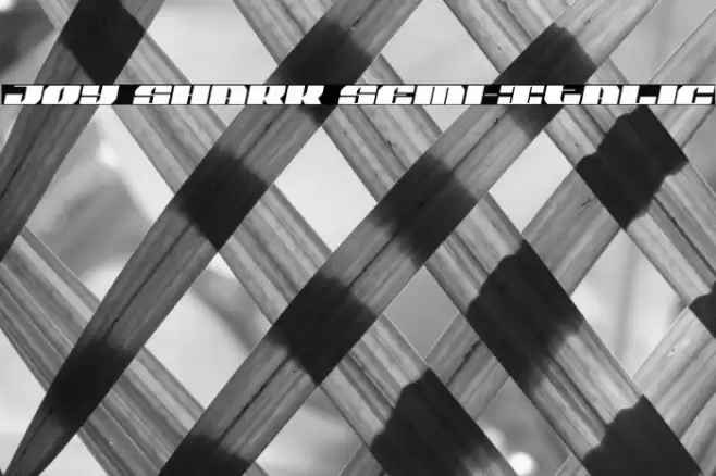 Joy Shark Semi-Italic Font examples