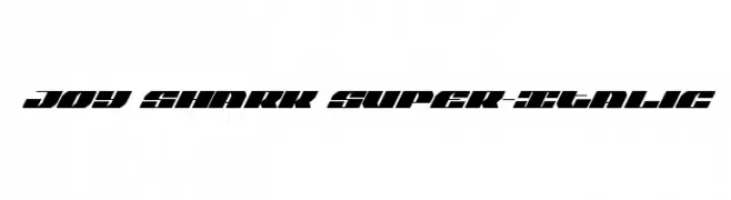Joy Shark Super-Italic  Fuentes Gratis Descargar