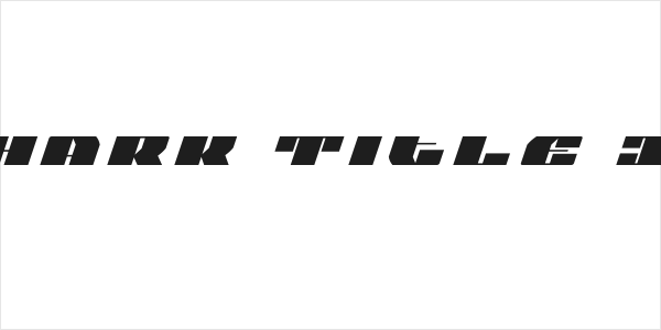 Joy Shark Title Italic Logo