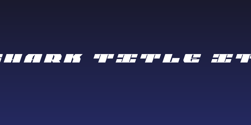 Joy Shark Title Italic Social Header