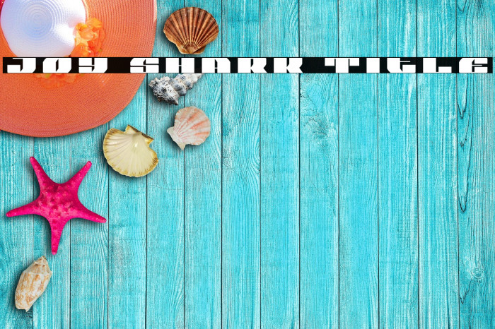 Joy Shark Title Font examples