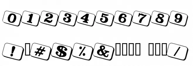 JoyCards Font Alte caractere
