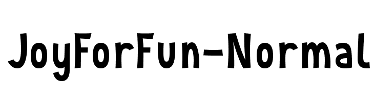 JoyForFun-Normal Font