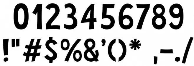 JoyForFun-Normal Font OTHER CHARS