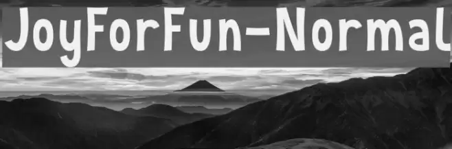 JoyForFun-Normal Font examples