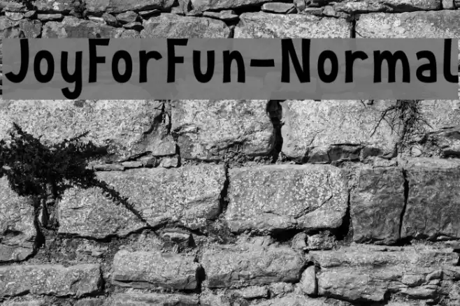 JoyForFun-Normal Font examples