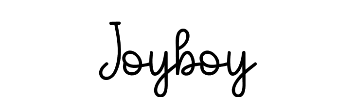 Joyboy  Frei Schriftart Herunterladen