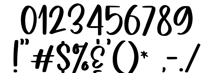 Joyce Kitchen Font OTHER CHARS