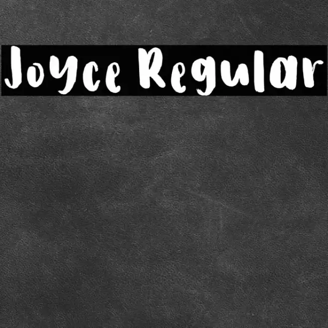 Joyce Regular Font examples