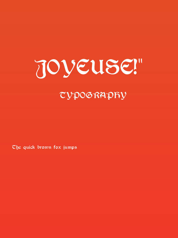 Joyeuse!" Poster