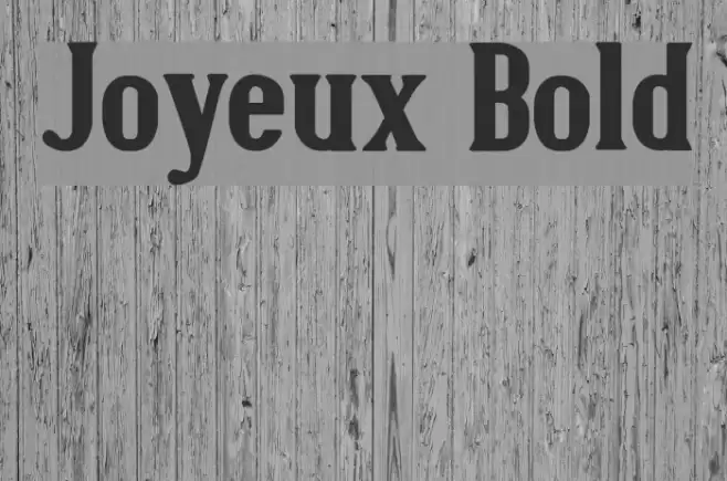 Joyeux Bold フォント examples