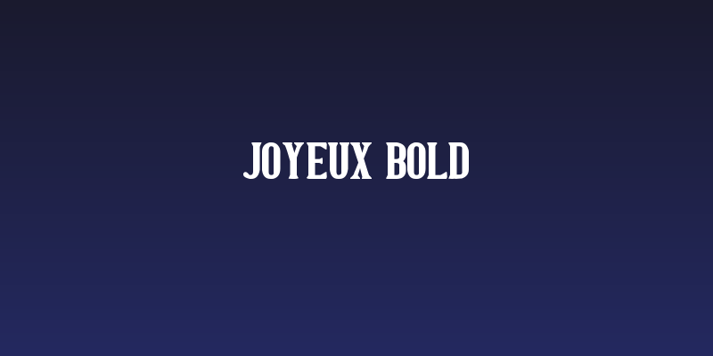 Joyeux Bold Social Header