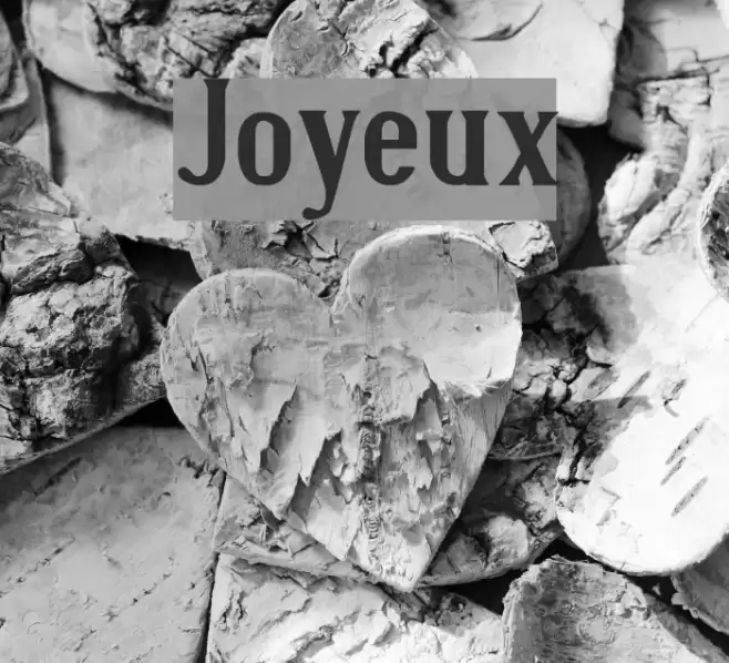 Joyeux Font examples