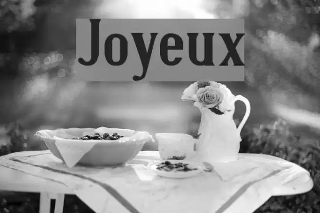 Joyeux Font examples