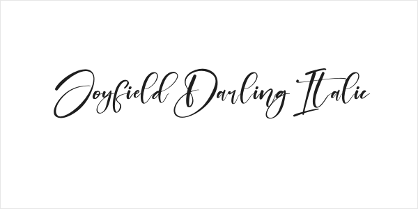 Joyfield Darling Italic Logo