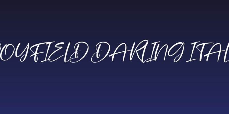 Joyfield Darling Italic Social Header