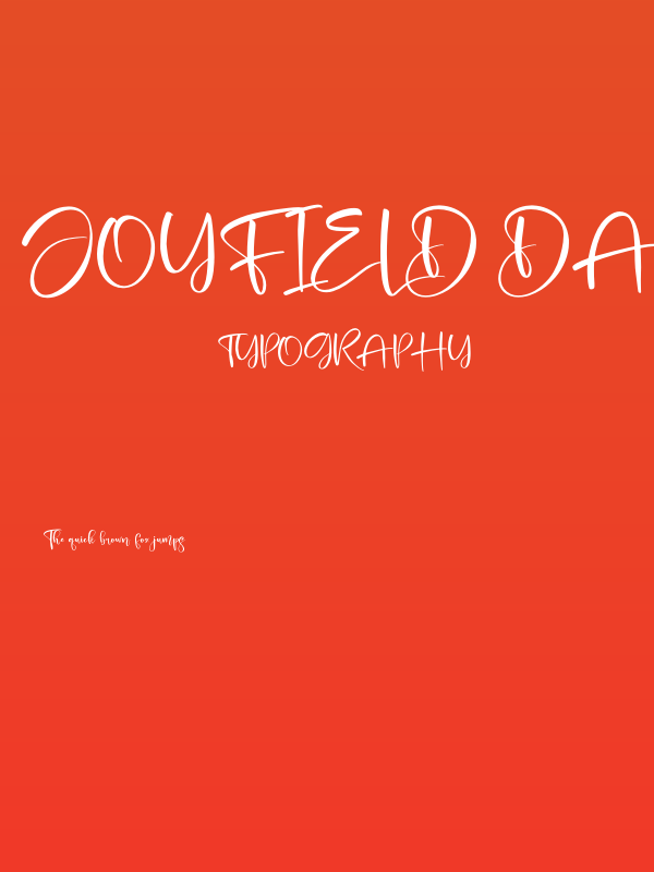 Joyfield Darling Poster