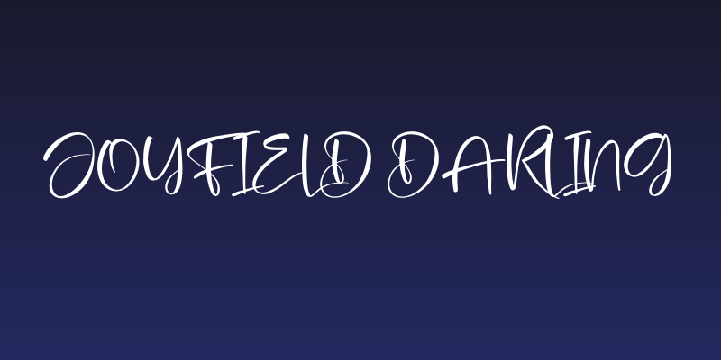Joyfield Darling Social Header