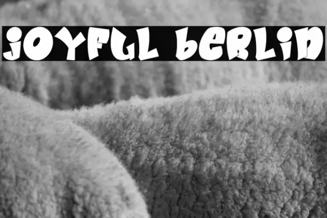 Joyful Berlin Font examples