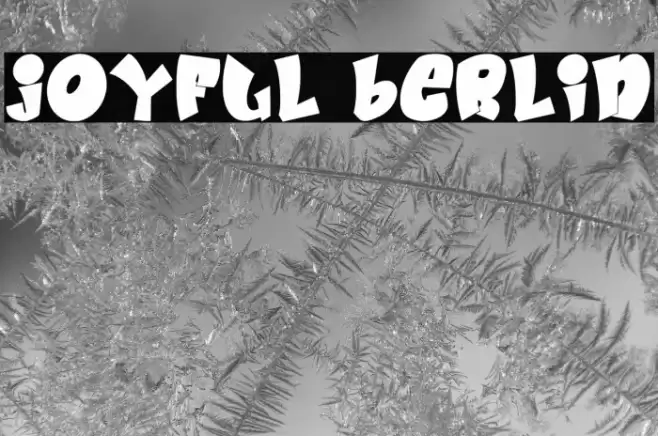Joyful Berlin Font examples