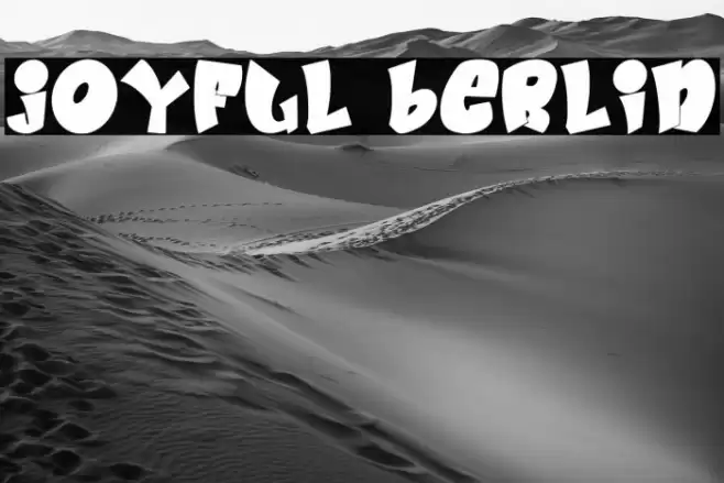 Joyful Berlin Font examples