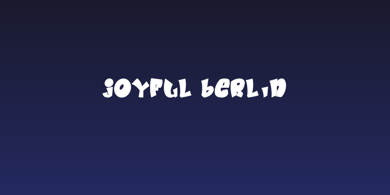 Joyful Berlin Social Header