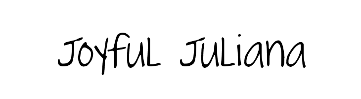 Joyful Juliana  नि: शुल्क फ़ॉन्ट्स डाउनलोड