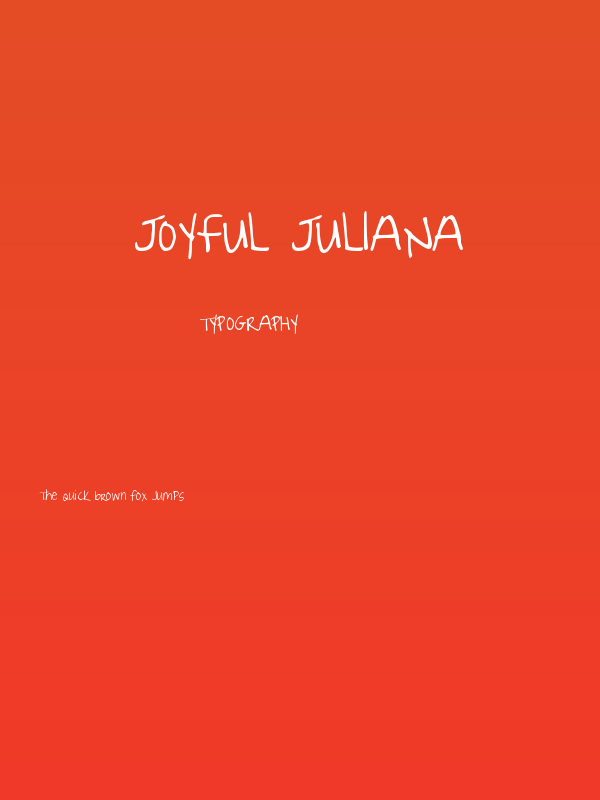 Joyful Juliana Poster