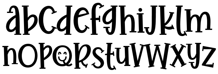 Joyful Story Font LOWERCASE