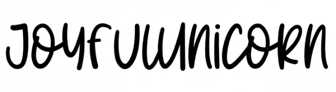 Joyful Unicorn  font caratteri gratis