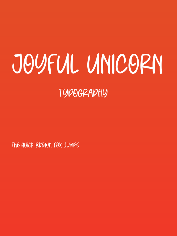Joyful Unicorn Poster