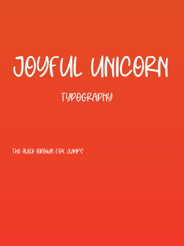 Joyful Unicorn Poster