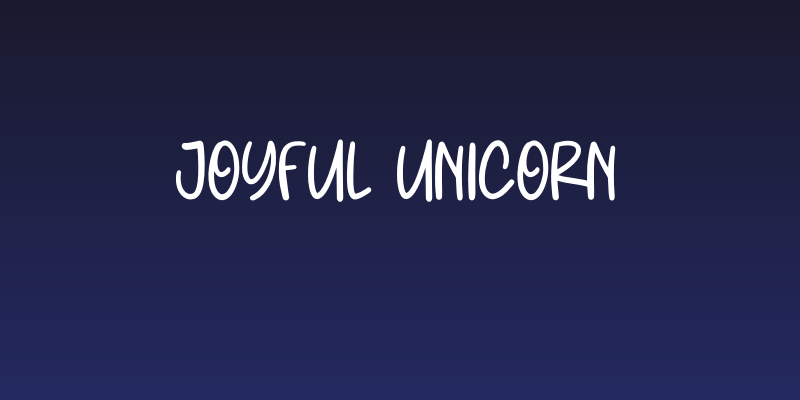 Joyful Unicorn Social Header