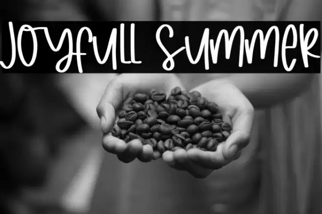 Joyfull Summer Font examples
