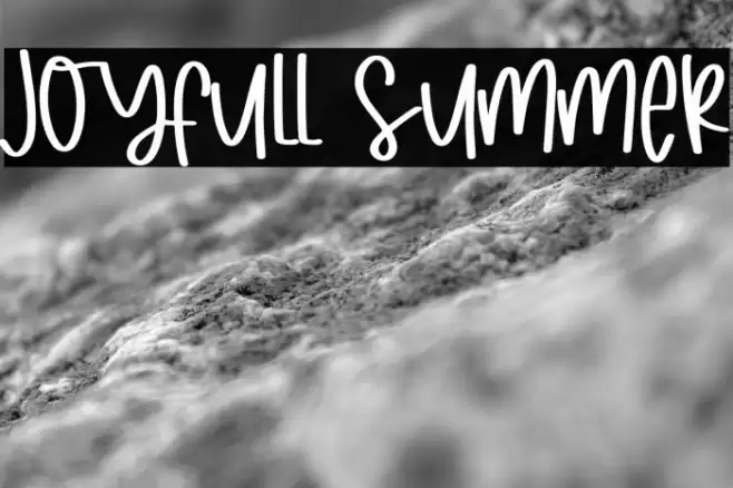 Joyfull Summer Font examples