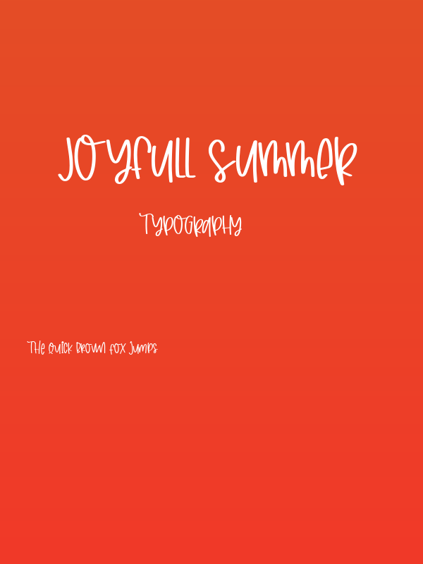 Joyfull Summer Poster
