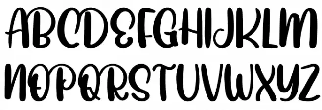 Joyfully FREE Schriftart Groß