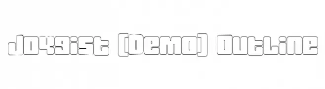 Joygist [Demo] Outline  Скачать бесплатные шрифты