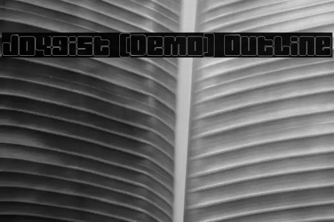 Joygist [Demo] Outline Шрифта examples