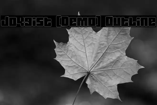 Joygist [Demo] Outline Шрифта examples