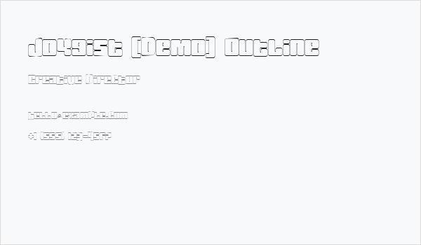 Joygist [Demo] Outline Business Card