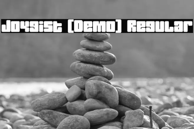 Joygist [Demo] Regular Шрифта examples