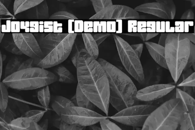 Joygist [Demo] Regular Шрифта examples