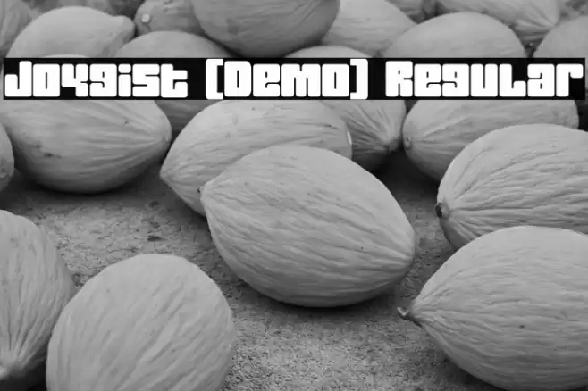 Joygist [Demo] Regular Шрифта examples